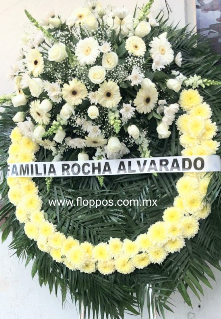 CORONA FÚNEBRE 10 Floreria Floppos Boutique floral